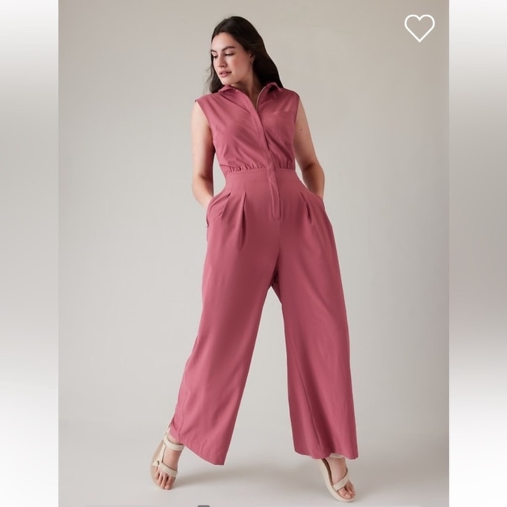 NWOT Athleta Brooklyn Heights Wide Leg Jumpsuit